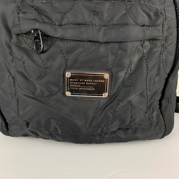 Marc Jacobs Black Quilted Nylon Bow Workwear Standard Supply Backpack main image 11